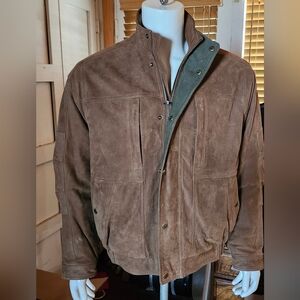 Vintage "The Territory Ahead" Suede Jacket From Santa Barbara, Ca - Mens M